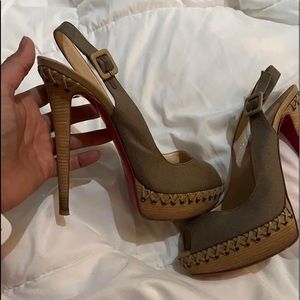 Christian louboutin Indiana Sling Heel-Size 39